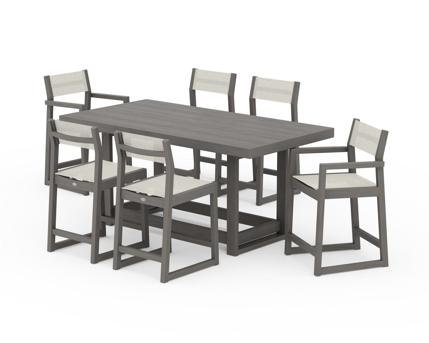 EDGE Sling 7-Piece Counter Table Set