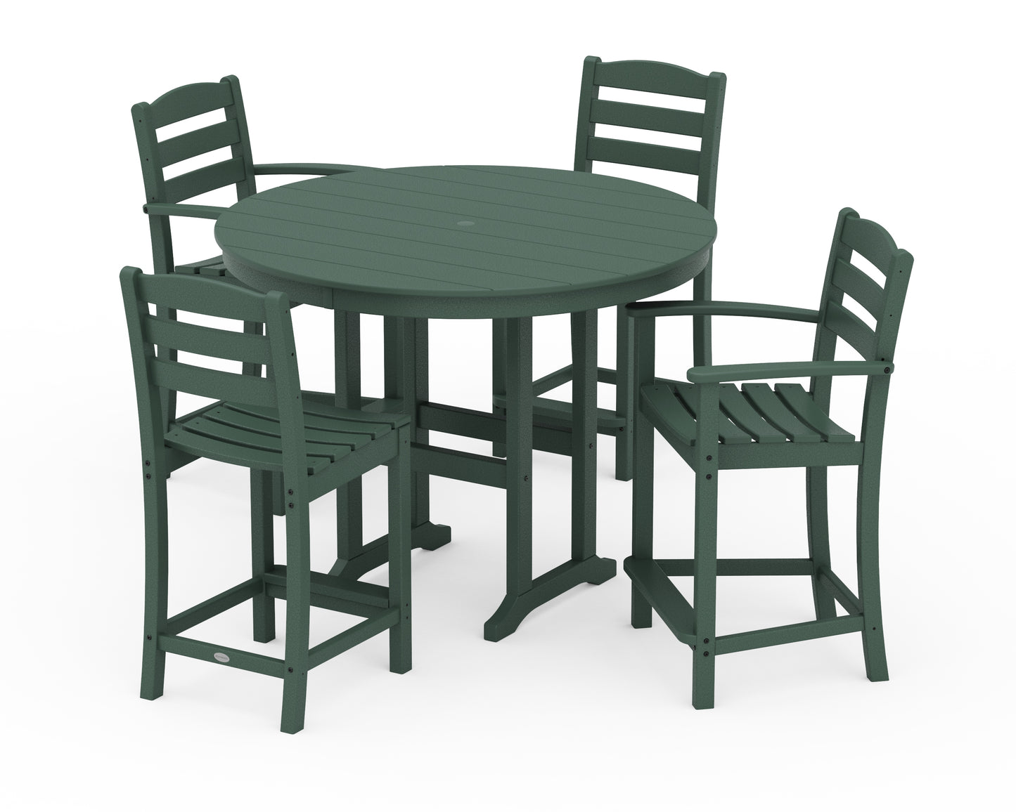 La Casa CafÃ© 5-Piece Round Farmhouse Counter Dining Set
