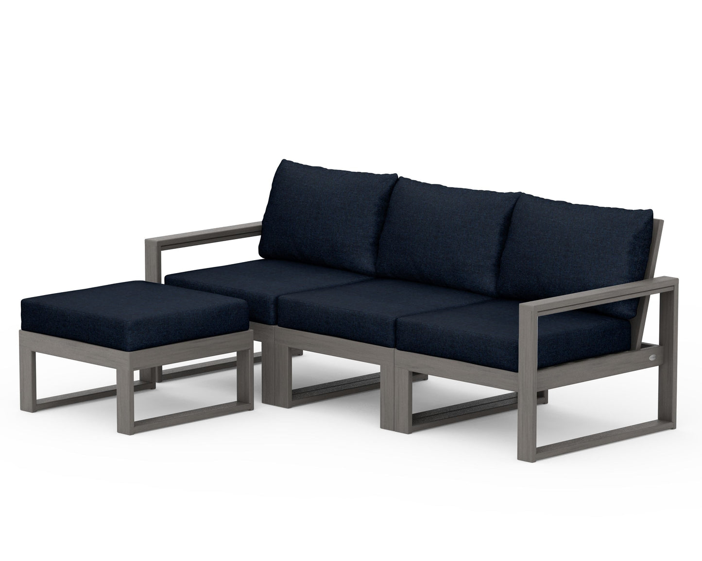 EDGE 4-Piece Modular Deep Seating Set with Ottoman