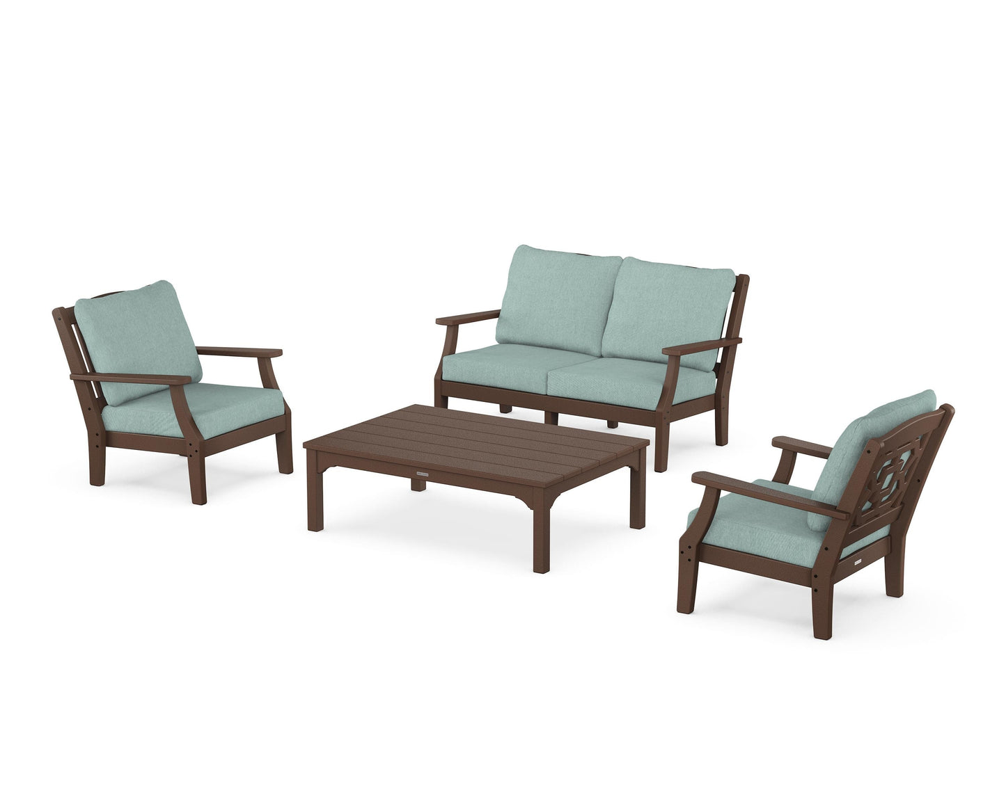 Chinoiserie 4-Piece Deep Seating Set with Loveseat