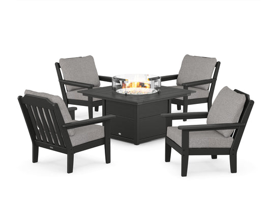 Cottage 5-Piece Deep Seating Set with Fire Pit Table