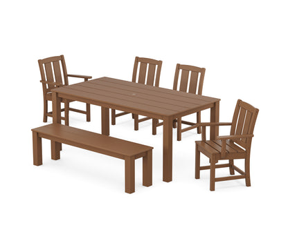 Mission 6-Piece Parsons Dining Set with Bench