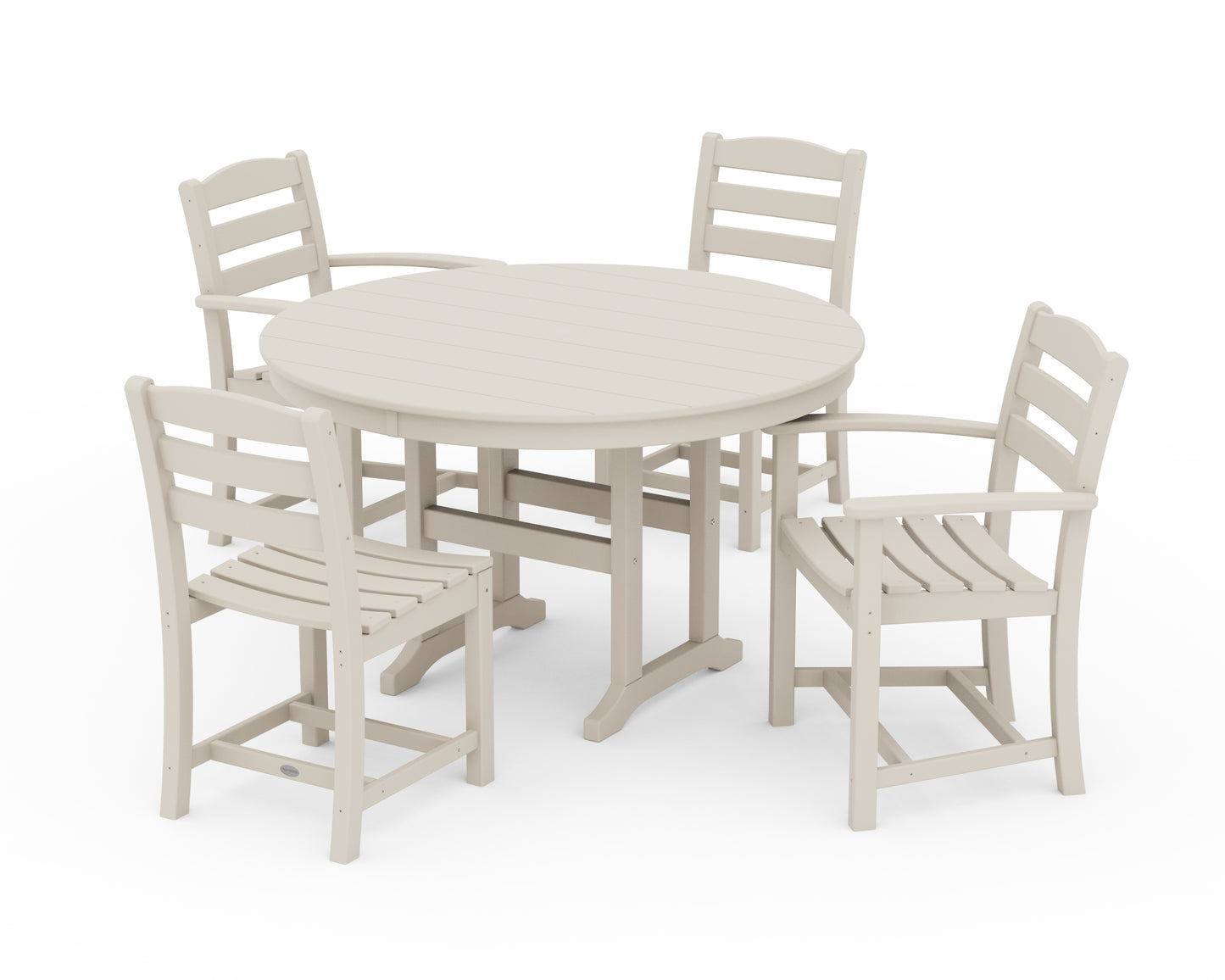 La Casa CafÃ© 5-Piece Round Farmhouse Dining Set