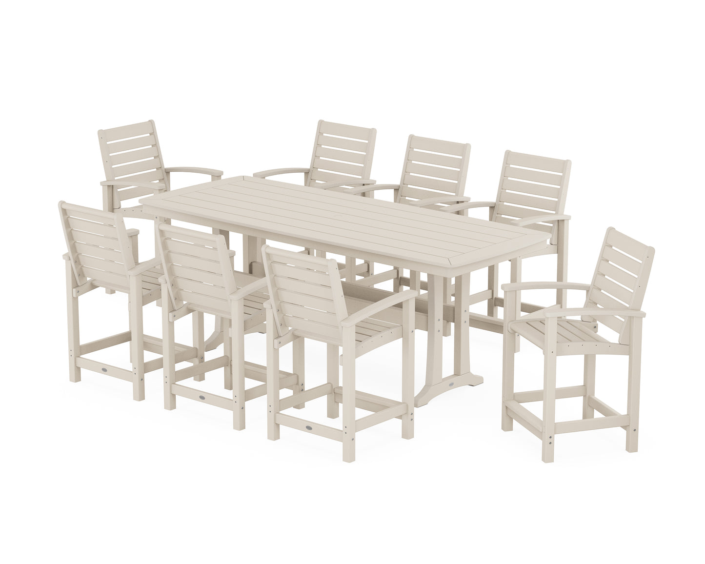 Signature 9-Piece Counter Set with Trestle Legs
