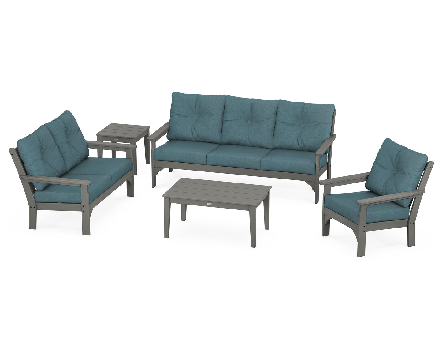 Vineyard 5 Piece Deep Seating Set
