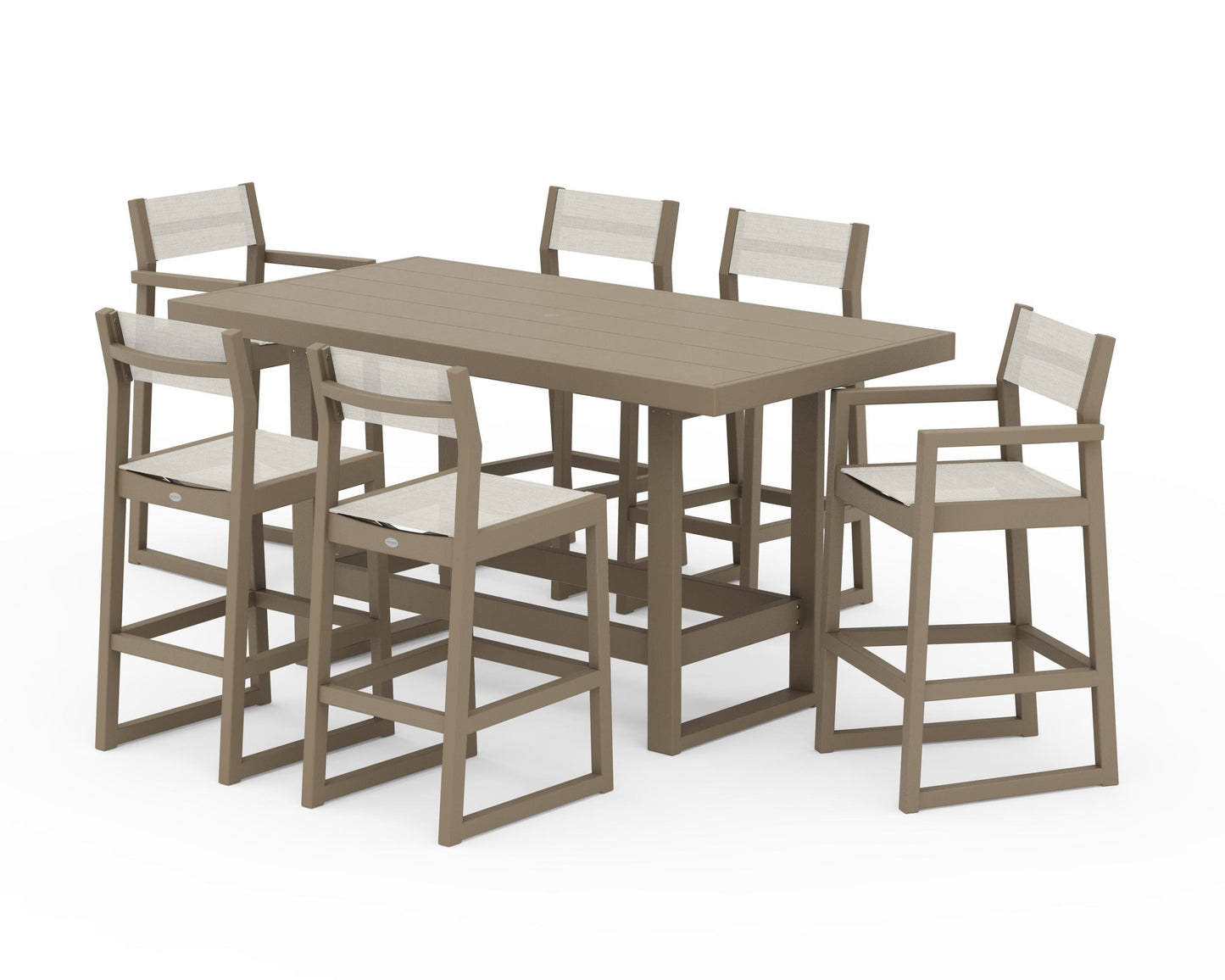 EDGE Sling 7-Piece Bar Table Set