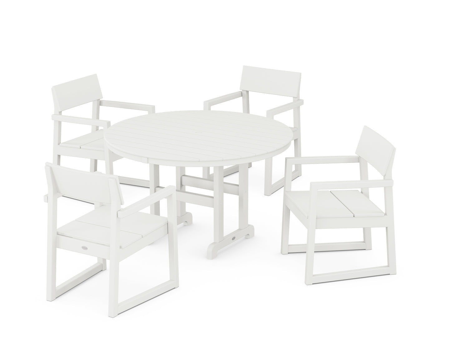 EDGE 5-Piece Round Farmhouse Dining Set