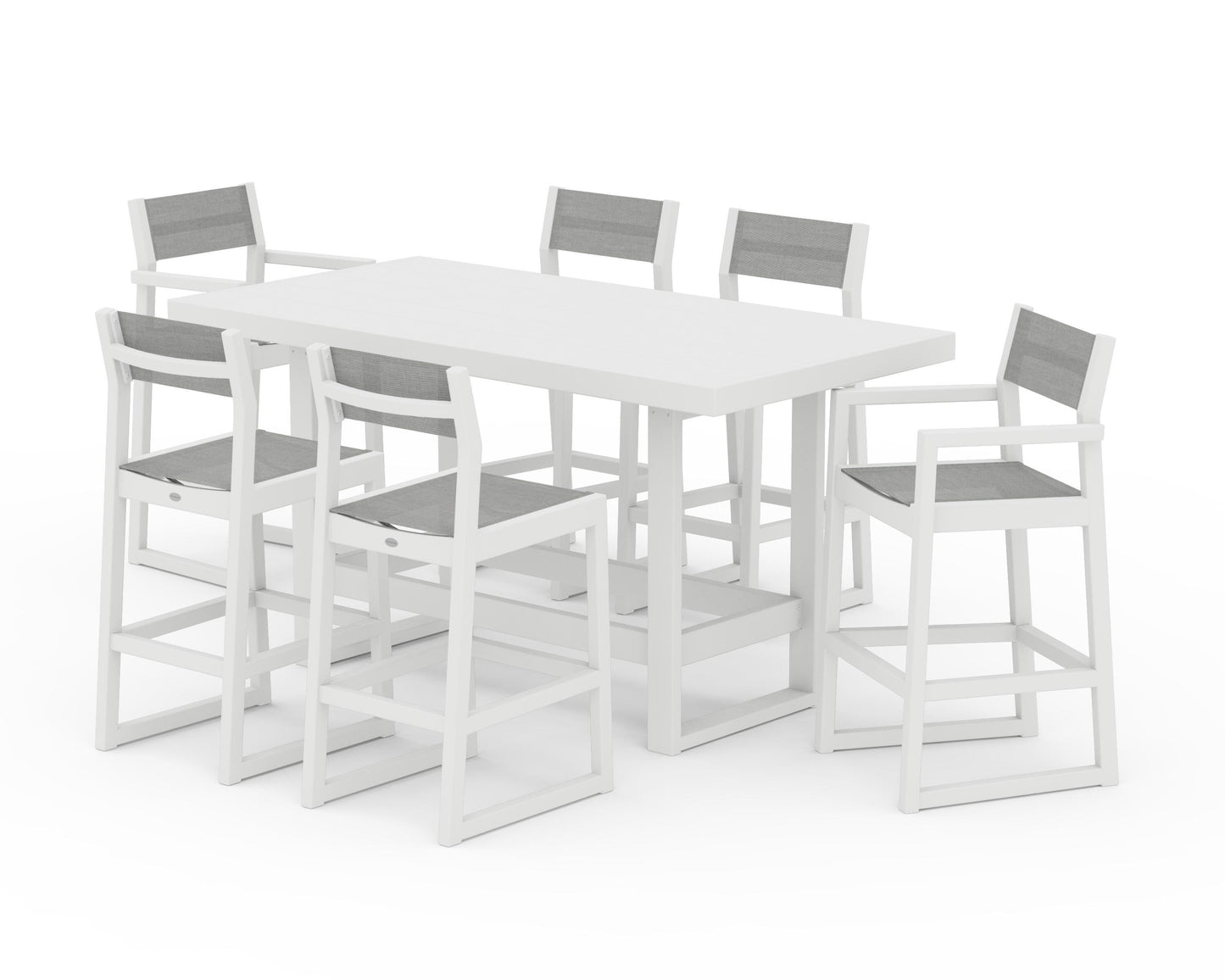 EDGE Sling 7-Piece Bar Table Set