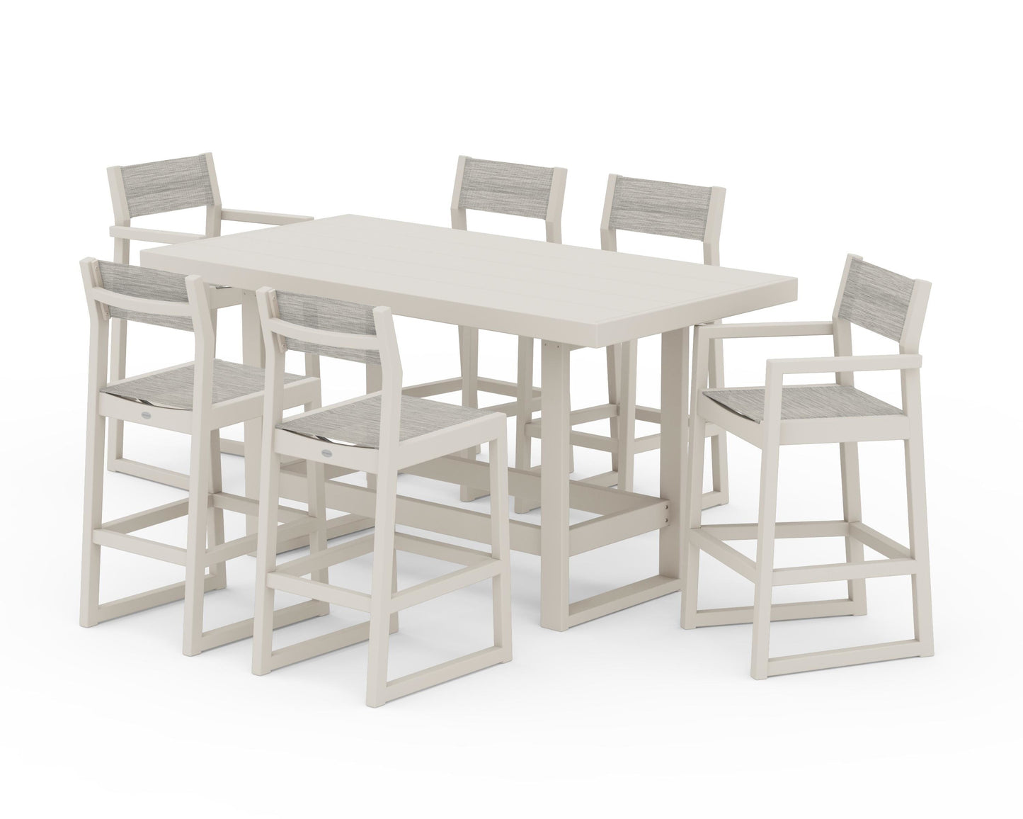 EDGE Sling 7-Piece Bar Table Set