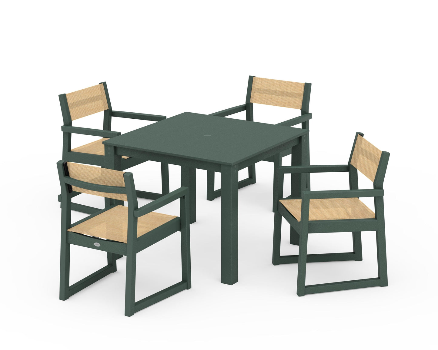EDGE Sling Arm Chair 5-Piece Parsons Dining Set