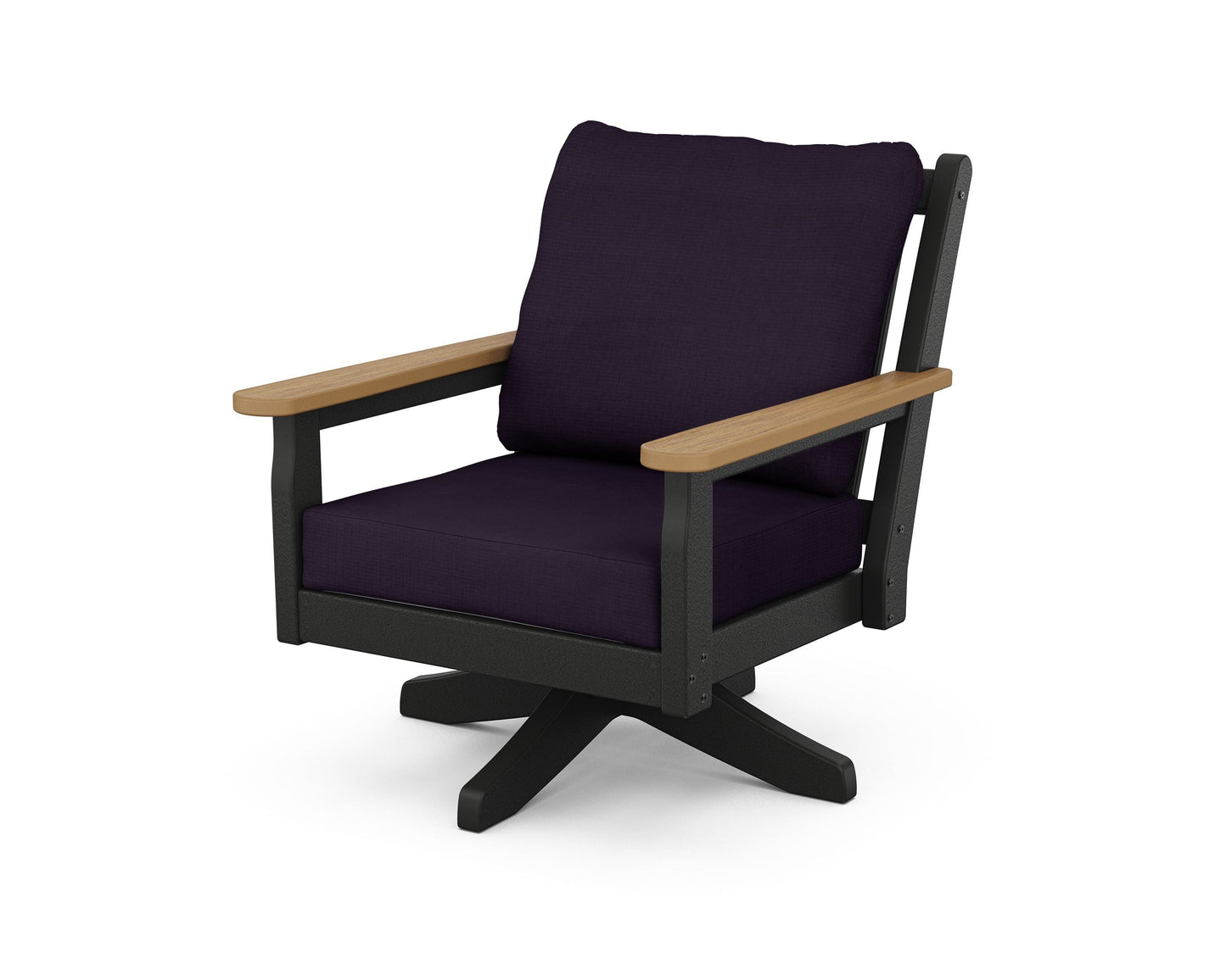 Chippendale Deep Seating Swivel Chair