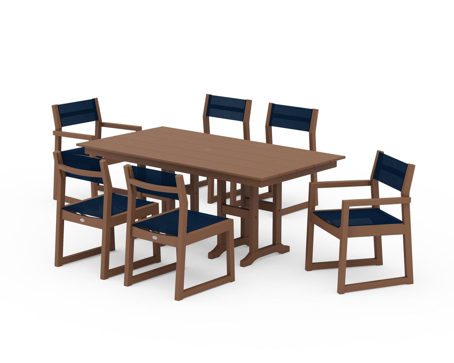EDGE Sling 7-Piece Farmhouse Dining Set
