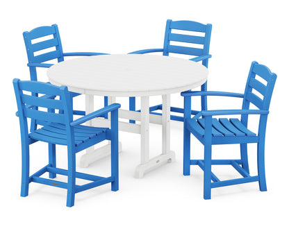 La Casa Cafâ€š 5-Piece Round Farmhouse Dining Set