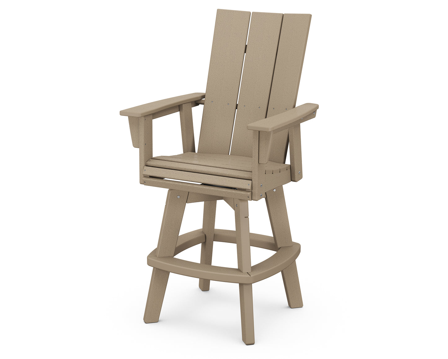 Modern Curveback Adirondack Swivel Bar Chair