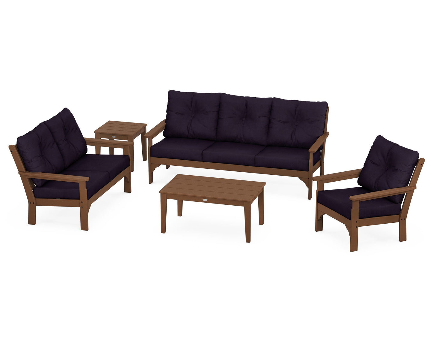 Vineyard 5 Piece Deep Seating Set