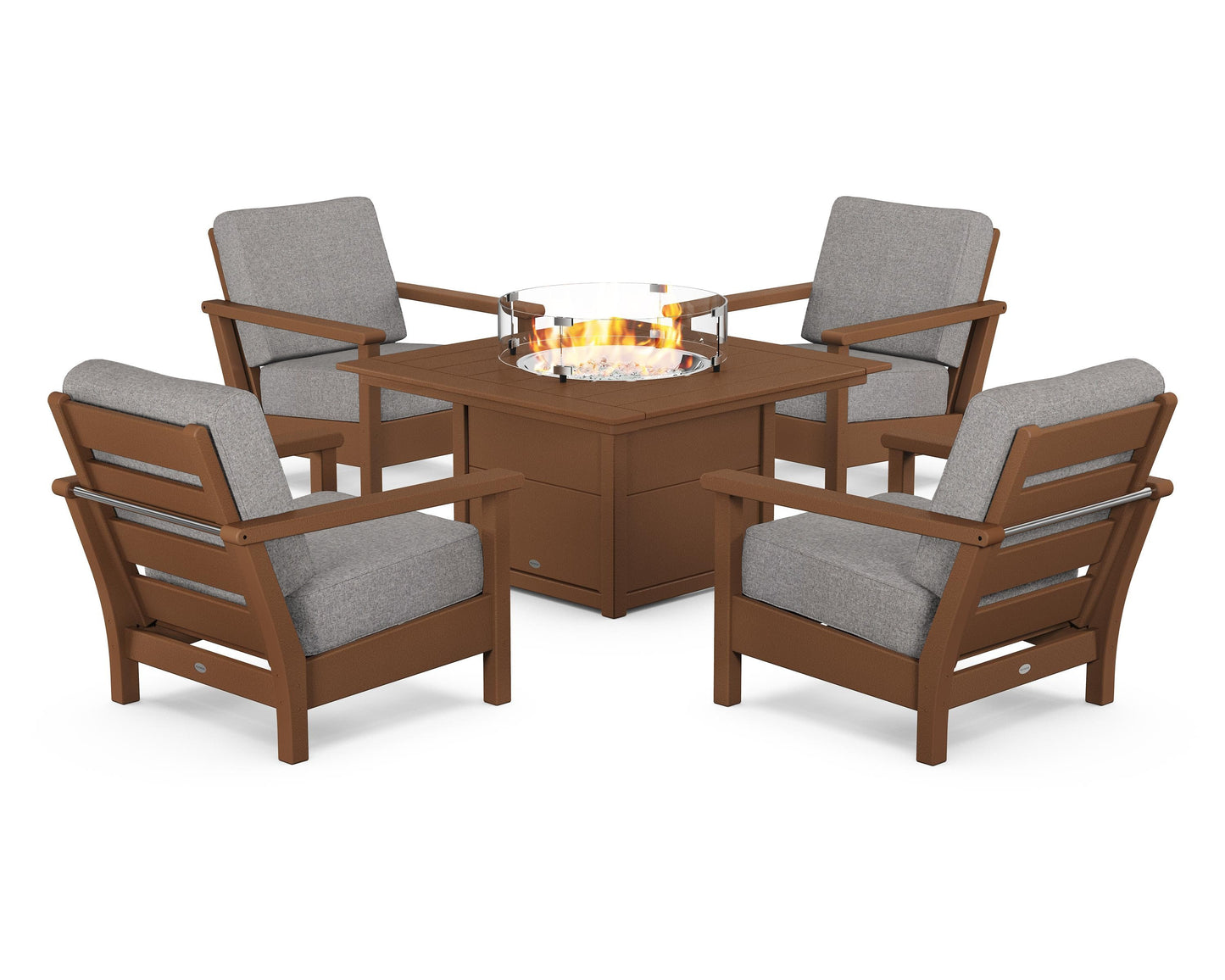 Harbour 5-Piece Conversation Set with Fire Pit Table