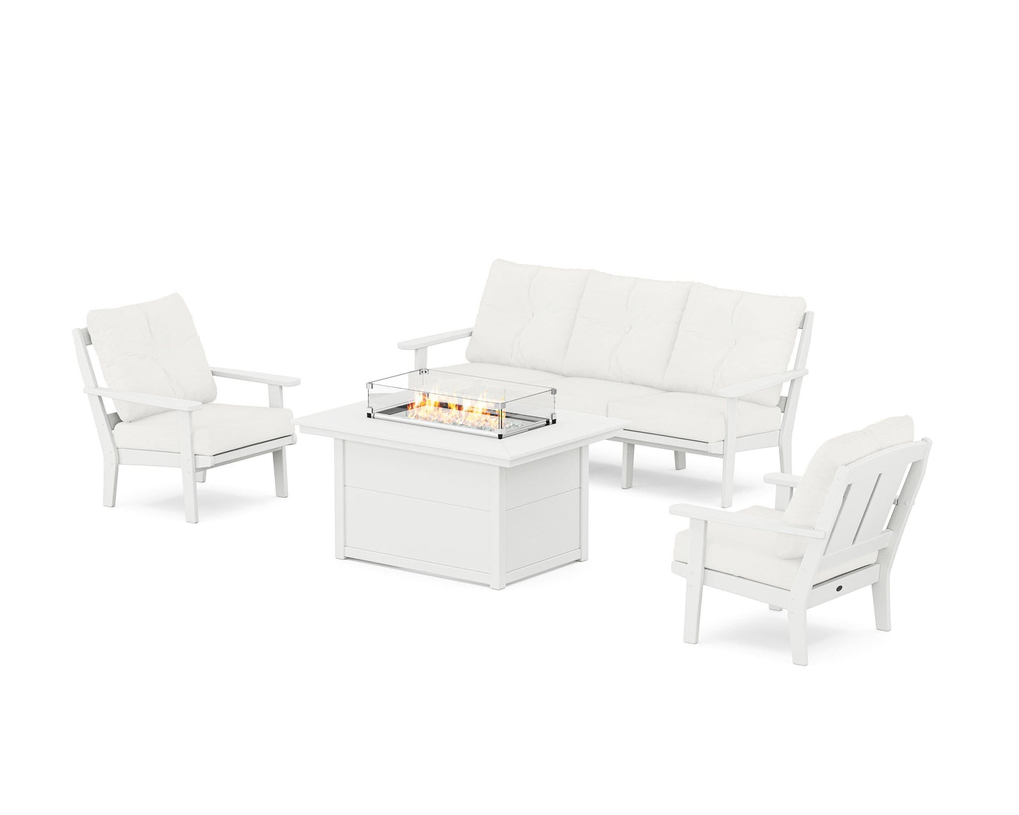 Mission Deep Seating Fire Pit Table Set