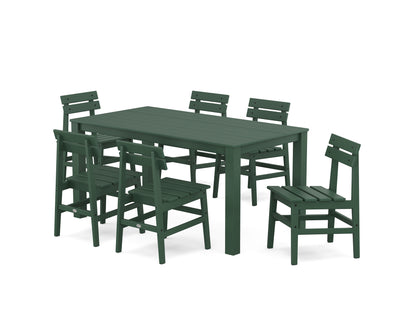 Modern Studio Plaza Chair 7-Piece Parsons Table Dining Set