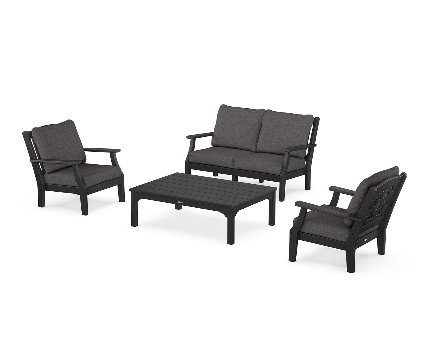 Chinoiserie 4-Piece Deep Seating Set with Loveseat