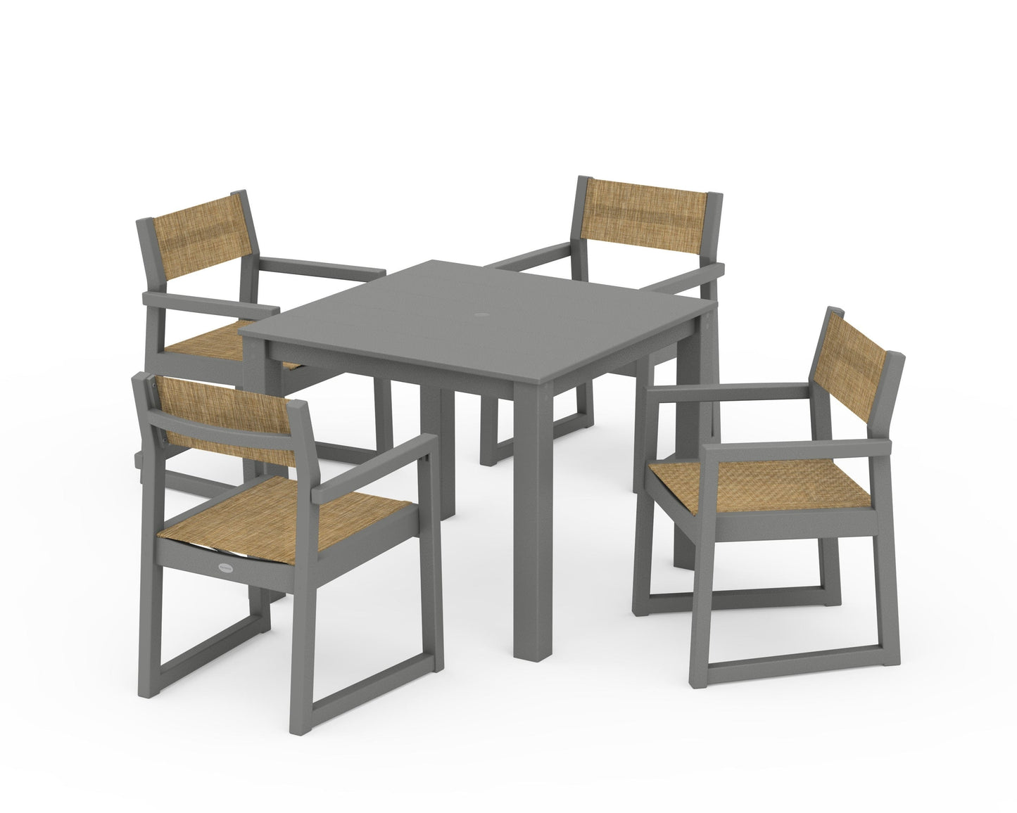 EDGE Sling Arm Chair 5-Piece Parsons Dining Set