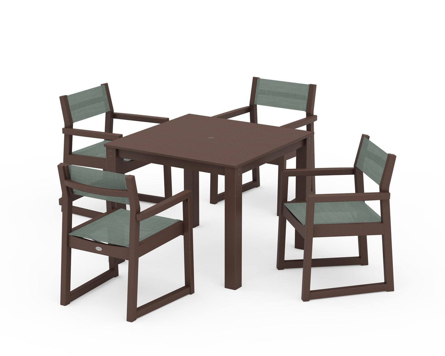 EDGE Sling Arm Chair 5-Piece Parsons Dining Set