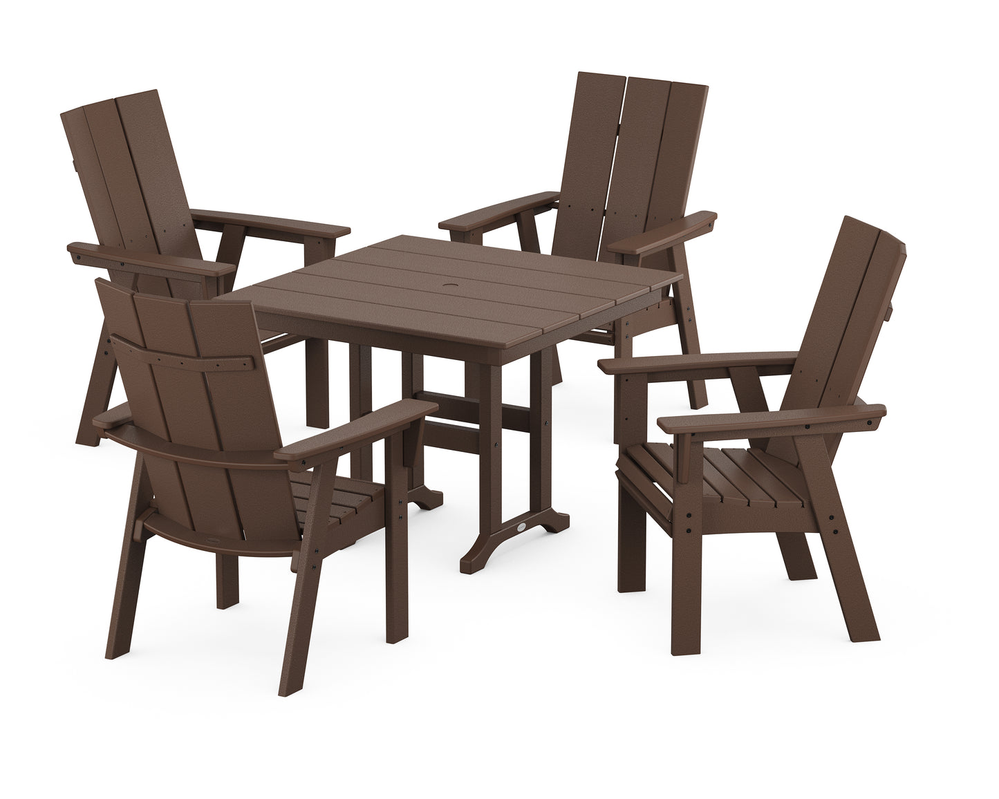 Modern Adirondack 5-Piece Farmhouse Dining Set