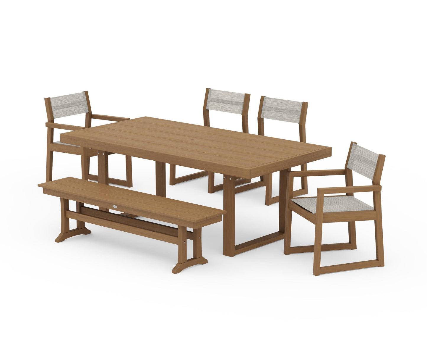 EDGE Sling 6-Piece Dining Set with Bench