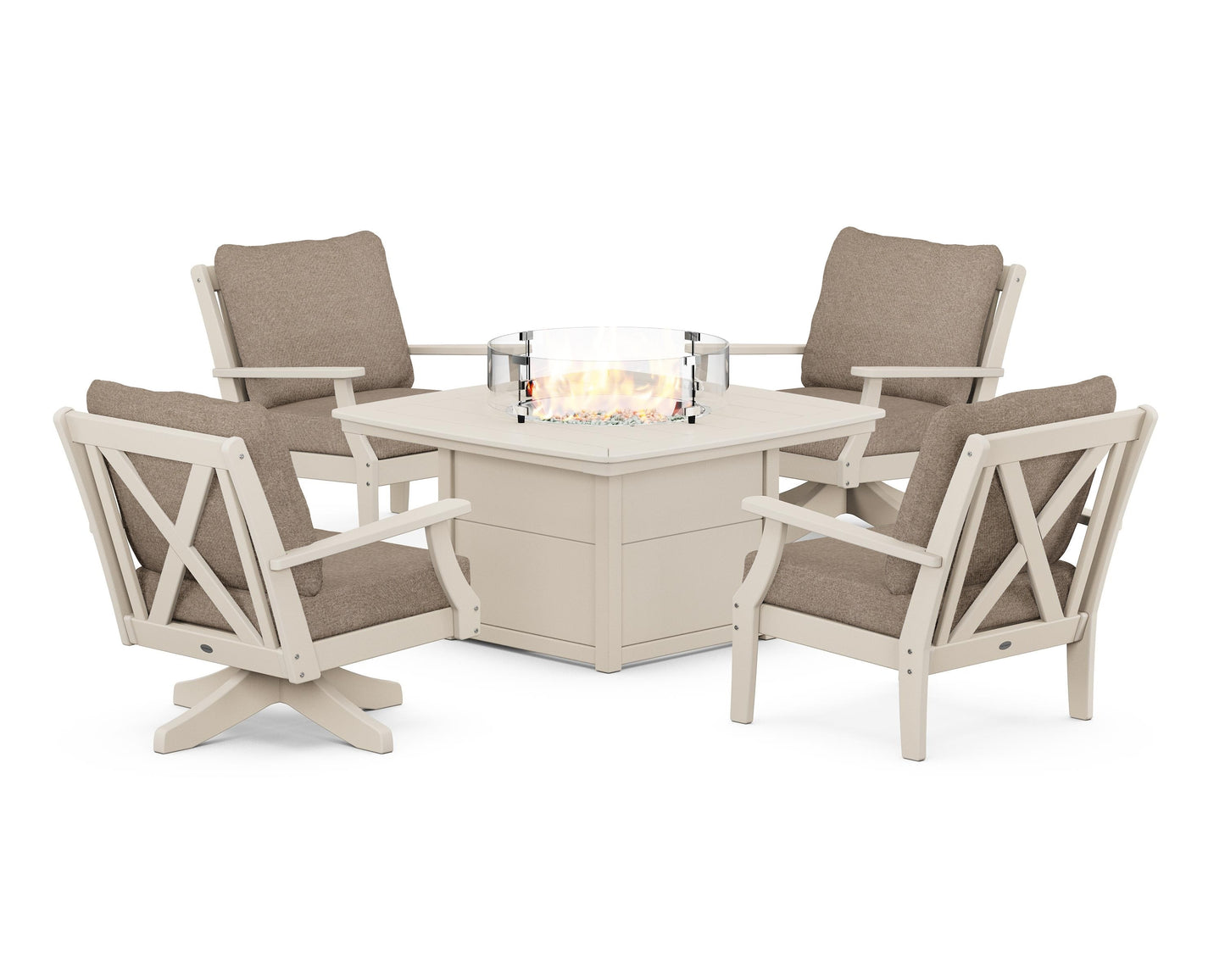 Braxton 5-Piece Deep Seating Set with Fire Table