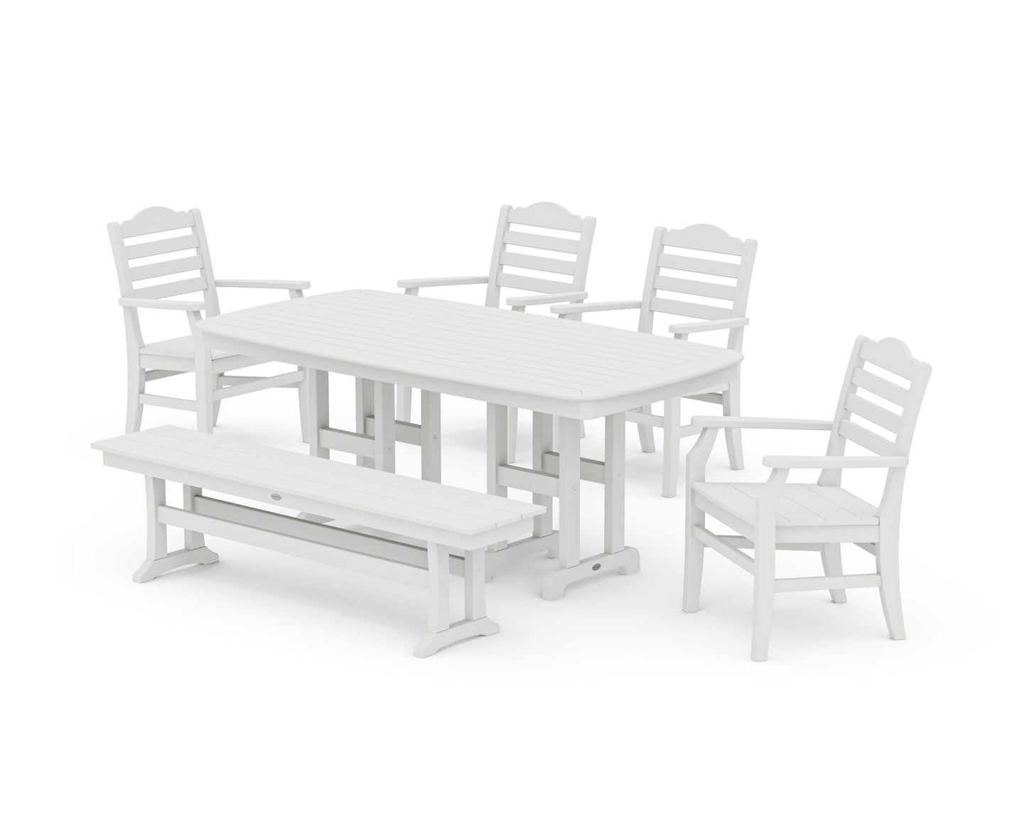 Savannah 6-Piece Farmhouse Dining Set with Bench