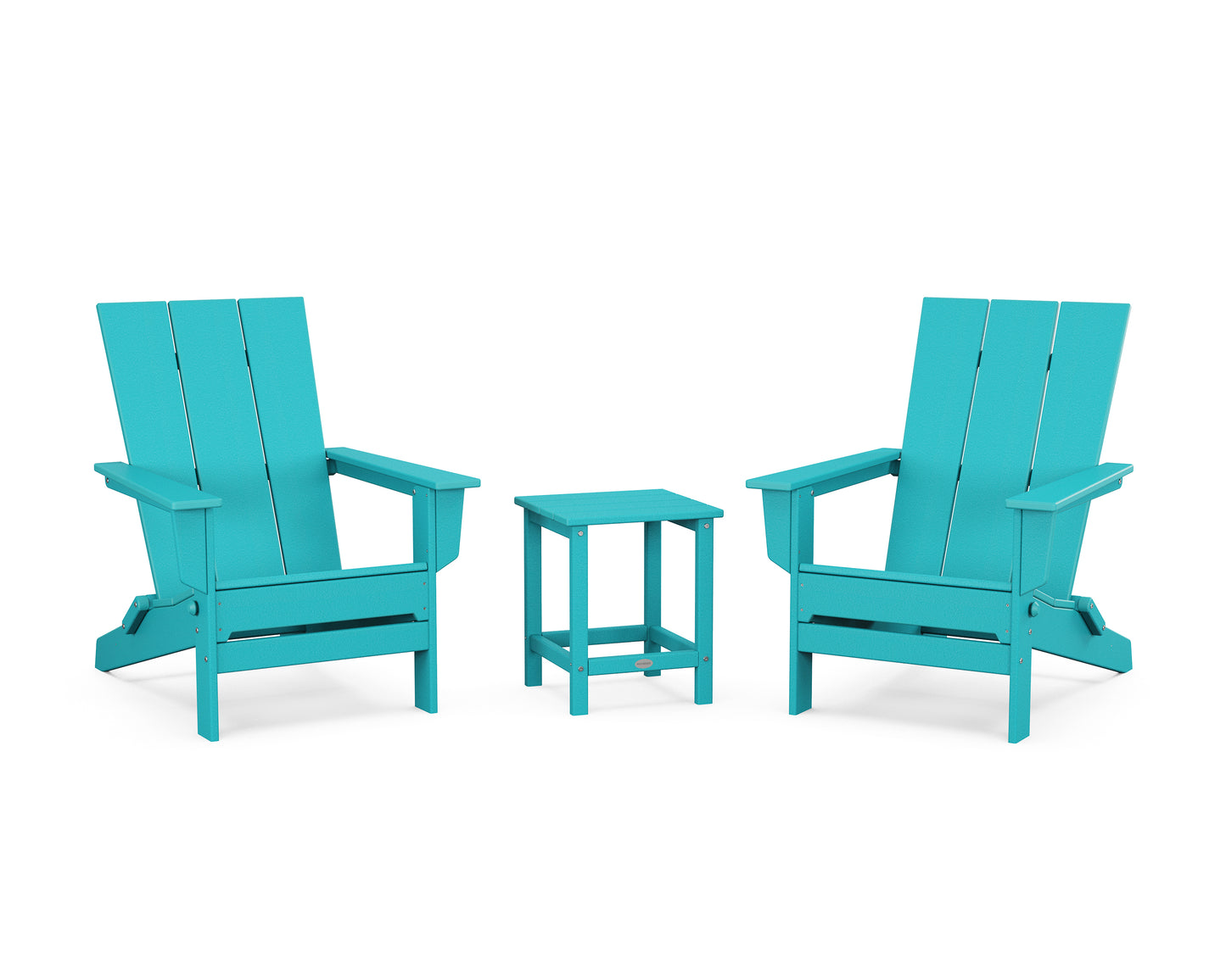 3-Piece Modern Studio Folding Adirondack Set