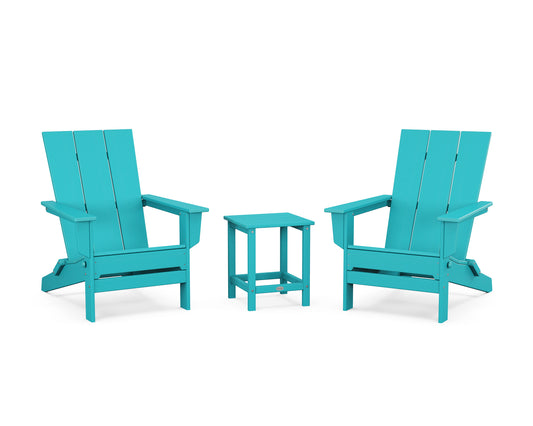 3-Piece Modern Studio Folding Adirondack Set