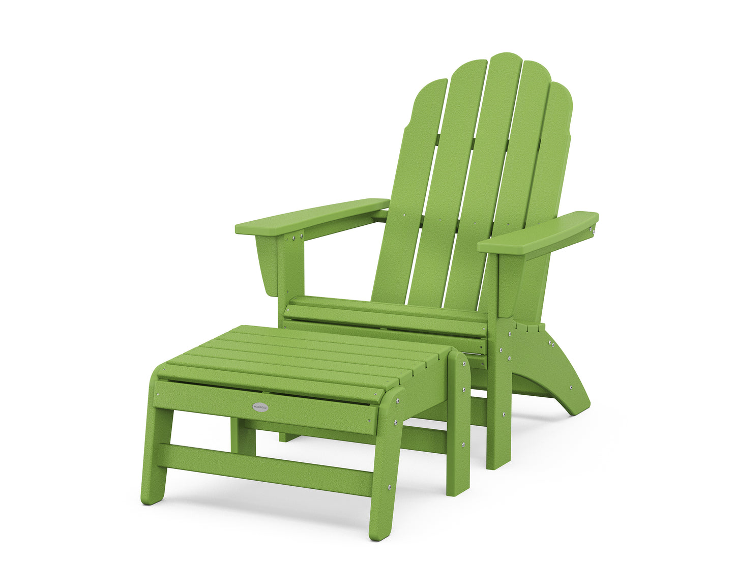 Vineyard Grand Adirondack Chair with Ottoman