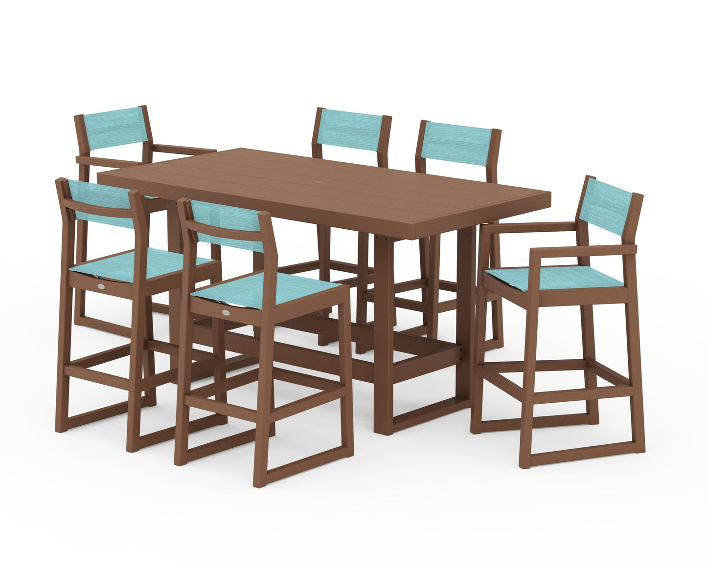 EDGE Sling 7-Piece Bar Table Set