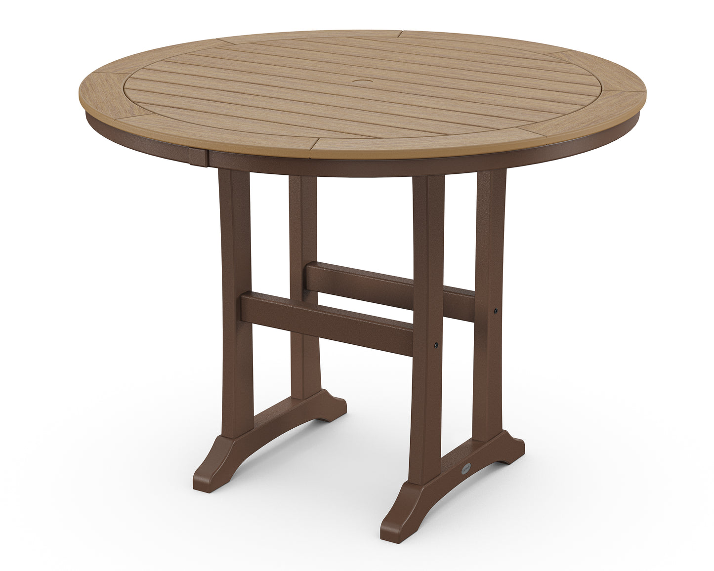 Nautical Trestle 48" Round Counter Table