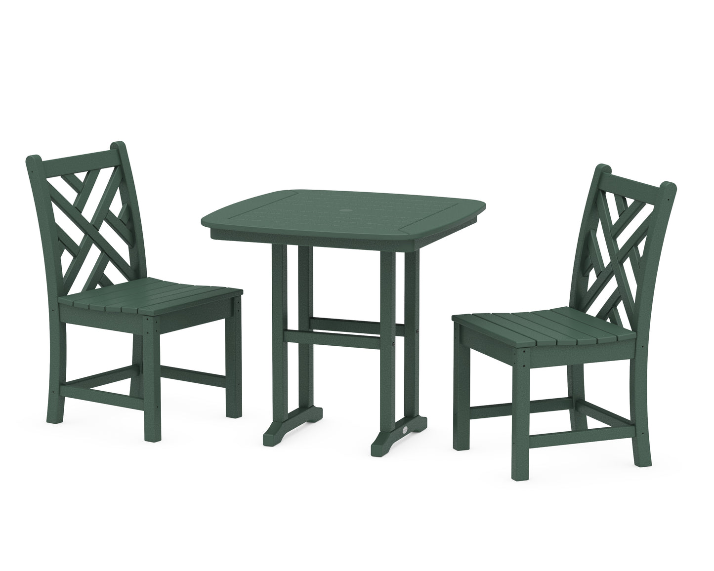 Chippendale Side Chair 3-Piece Dining Set