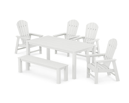 South Beach 6-Piece Parsons Dining Set with Bench