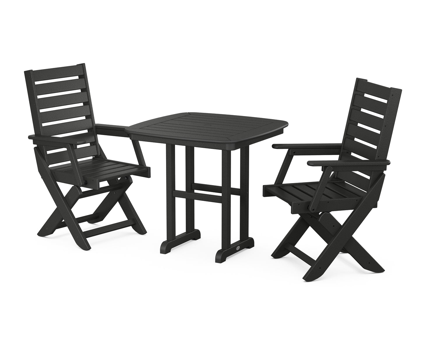 Captain Folding Chair 3-Piece Dining Set