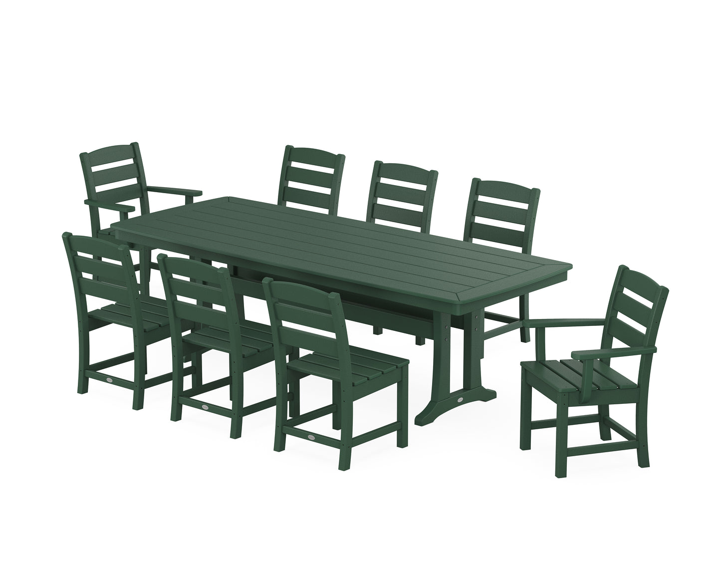 Lakeside 9-Piece Dining Set with Trestle Legs