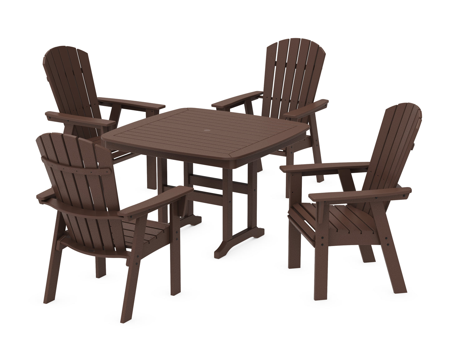 Nautical Curveback Adirondack 5-Piece Dining Set