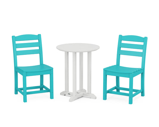 La Casa CafÃ© Side Chair 3-Piece Round Bistro Dining Set