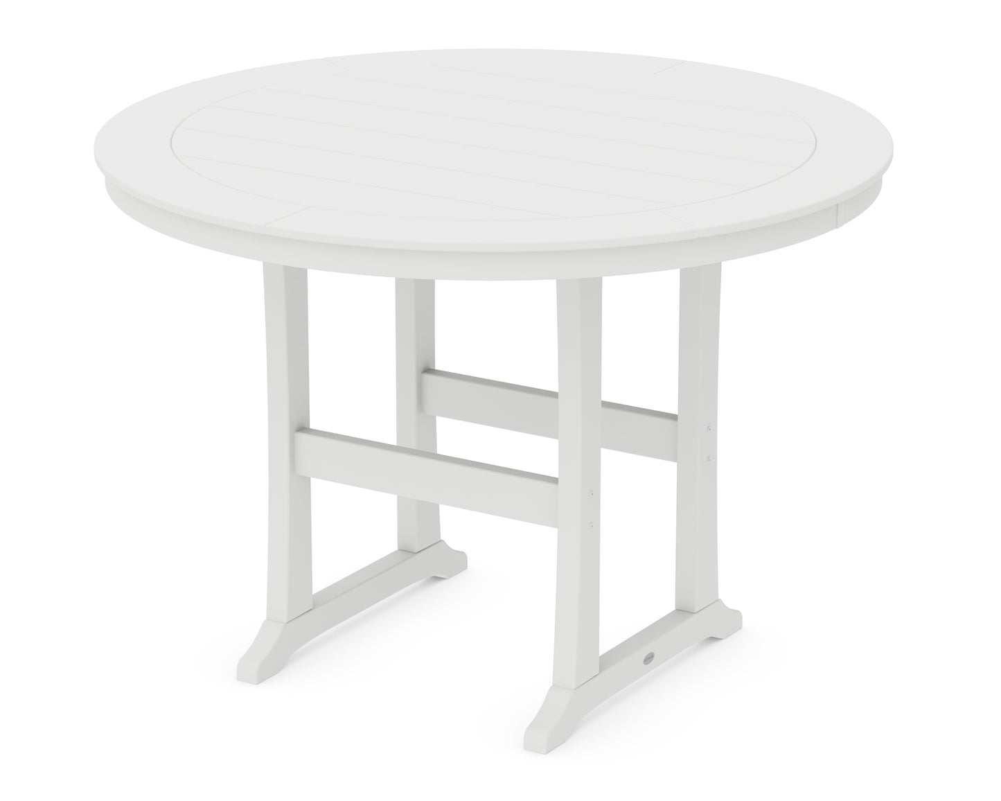 Nautical Trestle 60" Round Bar Table