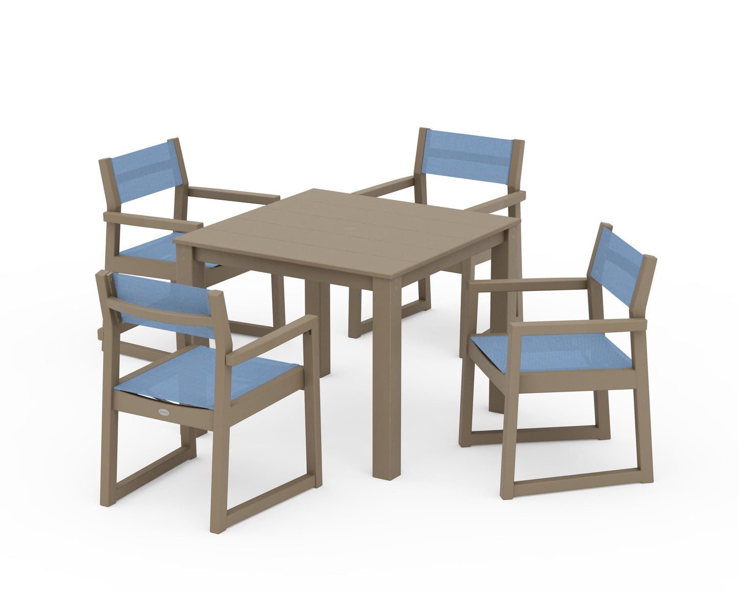 EDGE Sling Arm Chair 5-Piece Parsons Dining Set