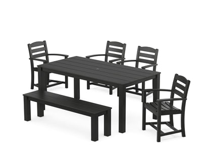 La Casa Cafe' 6-Piece Parsons Dining Set with Bench