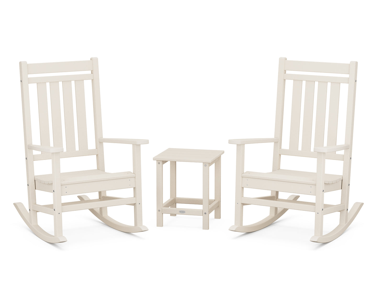 Estate 3-Piece Rocking Chair Set with Long Island 18" Side Table