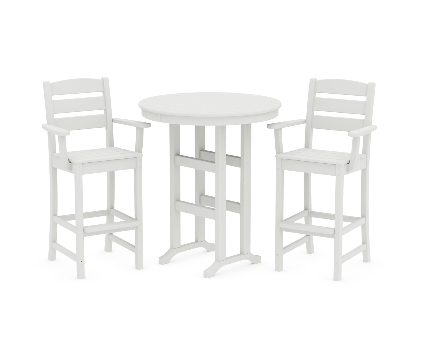 Lakeside 3-Piece Round Bar Arm Chair Set