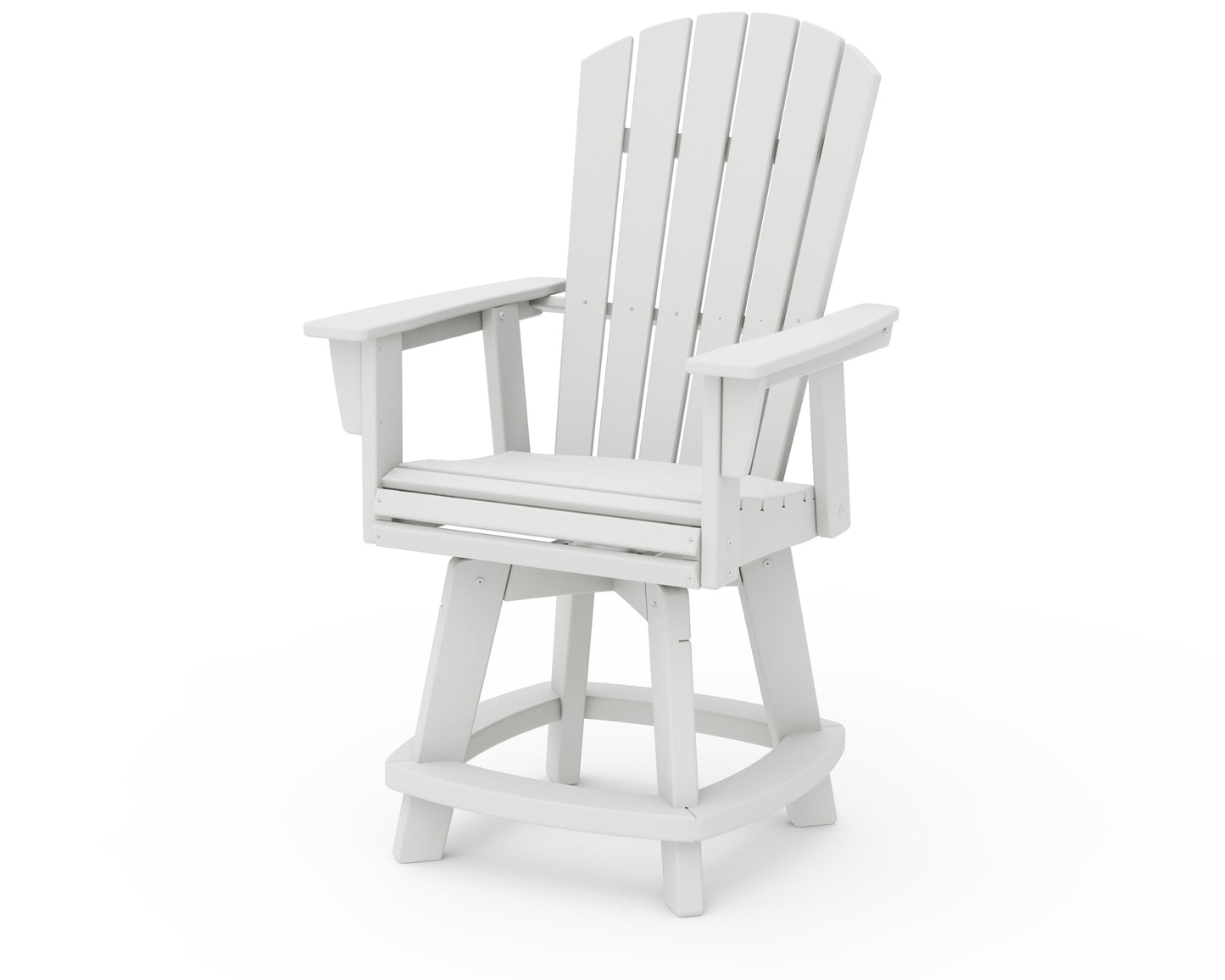 Nautical Curveback Adirondack Swivel Counter Chair
