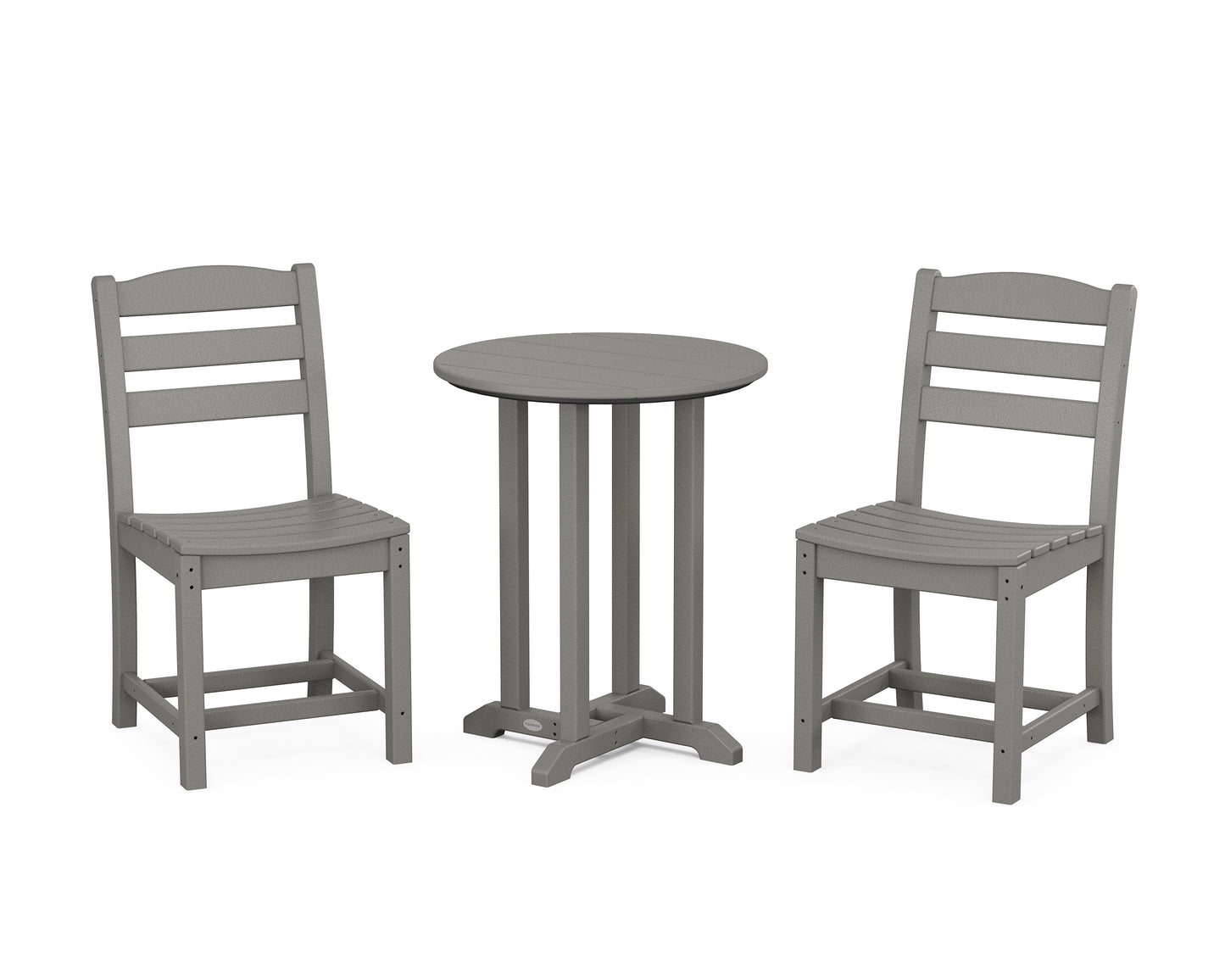 La Casa CafÃ© Side Chair 3-Piece Round Bistro Dining Set
