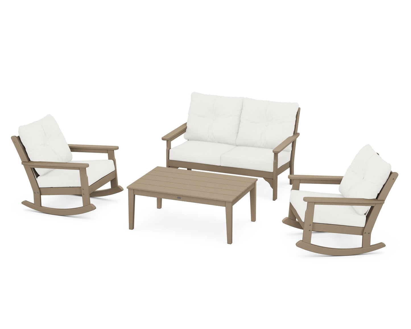 Vineyard 4-Piece Deep Seating Rocking Chair Set