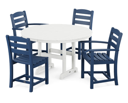 La Casa Cafâ€š 5-Piece Round Farmhouse Dining Set