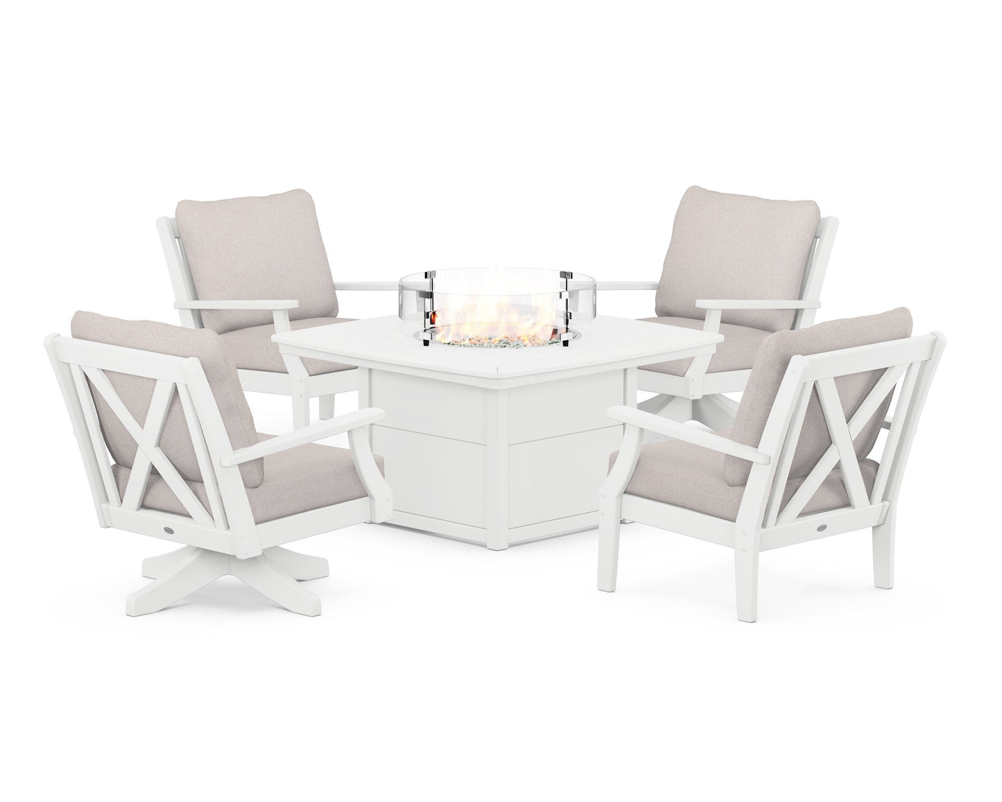 Braxton 5-Piece Deep Seating Set with Fire Table